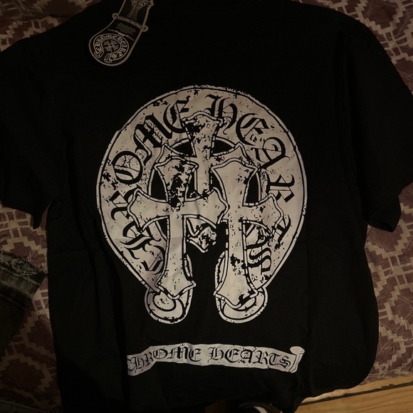 Chrome Hearts Graphic Cross Logo T-Shirt Black Unisex Size [S] - Picture 3 of 4